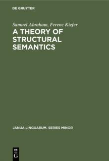 A theory of structural semantics