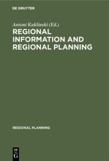 Regional information and regional planning