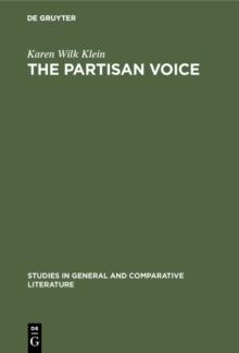 The partisan voice : A study of the political lyric in France and Germany, 1180-1230