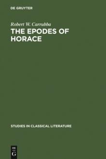 The epodes of Horace : a study in poetic arrangement