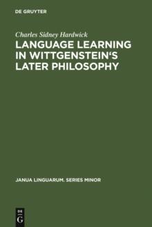 Language learning in Wittgenstein's later philosophy