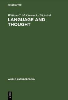 Language and Thought : Anthropological Issues