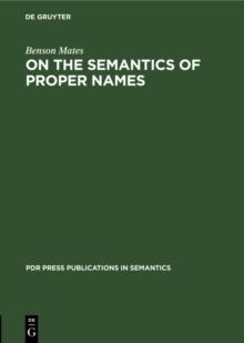 On the Semantics of Proper Names