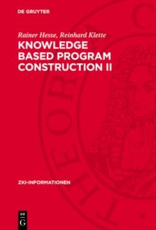 Knowledge Based Program Construction II