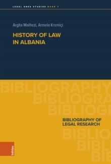 History of Law in Albania : Bibliography of Legal Research