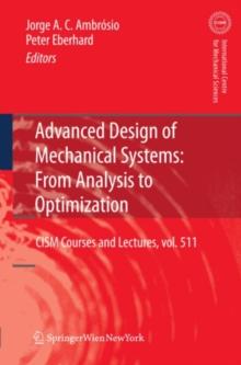 Advanced Design of Mechanical Systems: From Analysis to Optimization