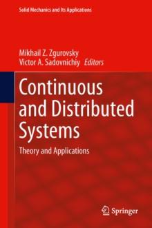 Continuous and Distributed Systems : Theory and Applications