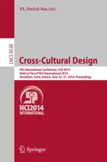 Cross-Cultural Design : 6th International Conference, CCD 2014, Held as Part of HCI International 2014, Heraklion, Crete, Greece, June 22-27, 2014, Proceedings