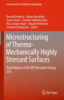 Microstructuring of Thermo-Mechanically Highly Stressed Surfaces : Final Report of the DFG Research Group 576