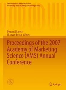 Proceedings of the 2007 Academy of Marketing Science (AMS) Annual Conference