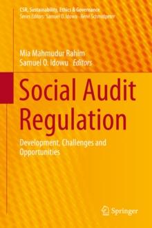 Social Audit Regulation : Development, Challenges and Opportunities