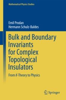 Bulk and Boundary Invariants for Complex Topological Insulators : From K-Theory to Physics