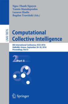 Computational Collective Intelligence : 8th International Conference, ICCCI 2016, Halkidiki, Greece, September 28-30, 2016. Proceedings, Part II