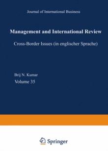 Euro-Asian Management and Business I : Cross-border Issues