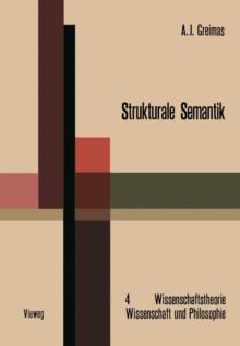 Strukturale Semantik : Methodologische Untersuchungen