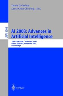 AI 2003: Advances in Artificial Intelligence : 16th Australian Conference on AI, Perth, Australia, December 3-5, 2003, Proceedings