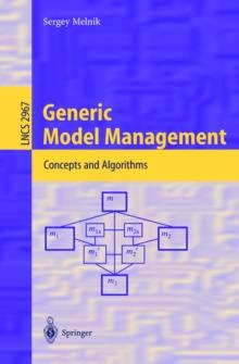 Generic Model Management : Concepts and Algorithms