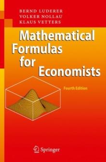 Mathematical Formulas for Economists