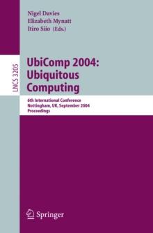 UbiComp 2004: Ubiquitous Computing : 6th International Conference, Nottingham, UK, September 7-10, 2004, Proceedings