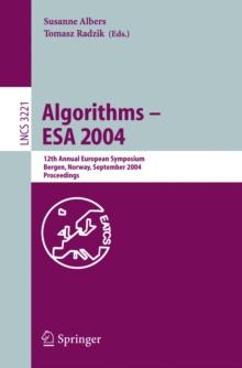 Algorithms -- ESA 2004 : 12th Annual European Symposium, Bergen, Norway, September 14-17, 2004, Proceedings