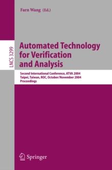 Automated Technology for Verification and Analysis : Second International Conference, ATVA 2004, Taipei, Taiwan, ROC, October 31 - November 3, 2004. Proceedings