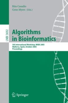 Algorithms in Bioinformatics : 5th International Workshop, WABI 2005, Mallorca, Spain, October 3-6, 2005, Proceedings