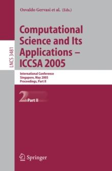 Computational Science and Its Applications - ICCSA 2005 : International Conference, Singapore, May 9-12, 2005, Proceedings, Part II