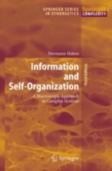 Information and Self-Organization : A Macroscopic Approach to Complex Systems