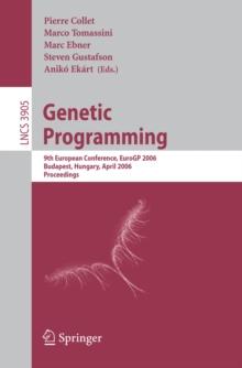 Genetic Programming : 9th European Conference, EuroGP 2006, Budapest, Hungary, April 10-12, 2006. Proceedings