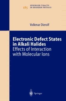 Electronic Defect States in Alkali Halides : Effects of Interaction with Molecular Ions