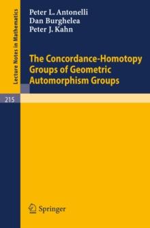 The Concordance-Homotopy Groups of Geometric Automorphism Groups