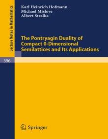 The Pontryagin Duality of Compact O-Dimensional Semilattices and Its Applications