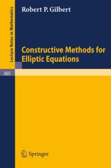 Constructive Methods for Elliptic Equations