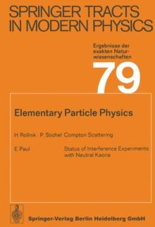 Elementary Particle Physics