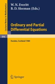 Ordinary and Partial Differential Equations : Proceedings of the Sixth Conference Held at Dundee, Scotland, March 31 - April 4, 1980