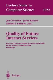 Quality of Future Internet Services : First COST 263 International Workshop, QofIS 2000 Berlin, Germany, September 25-26, 2000 Proceedings