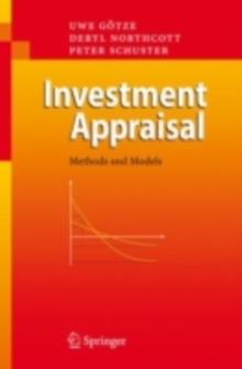 Investment Appraisal : Methods and Models