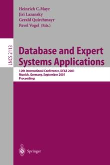 Database and Expert Systems Applications : 12th International Conference, DEXA 2001 Munich, Germany, September 3-5, 2001 Proceedings