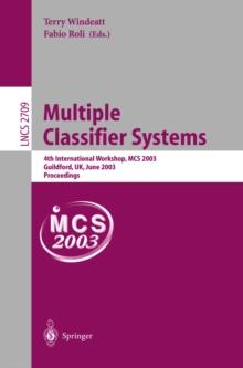 Multiple Classifier Systems : 4th International Workshop, MCS 2003, Guilford, UK, June 11-13, 2003, Proceedings