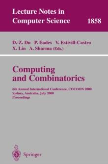 Computing and Combinatorics : 6th Annual International Conference, COCOON 2000, Sydney, Australia, July 26-28, 2000 Proceedings