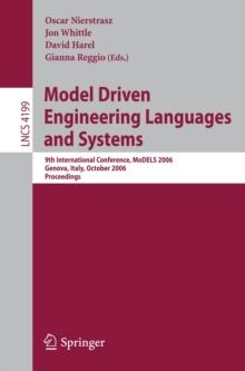 Model Driven Engineering Languages and Systems : 9th International Conference, MoDELS 2006, Genova, Italy, October 1-6, 2006, Proceedings