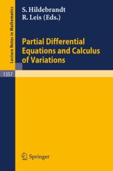 Partial Differential Equations and Calculus of Variations