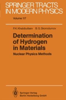 Determination of Hydrogen in Materials : Nuclear Physics Methods