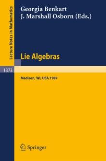 Lie Algebras : Madison 1987. Proceedings of a Workshop held in Madison, Wisconsin, August 23-28, 1987