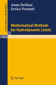 Mathematical Methods for Hydrodynamic Limits