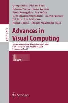 Advances in Visual Computing : Second International Symposium, ISVC 2006, Lake Tahoe, NV, USA, November 6-8, 2006, Proceedings, Part I