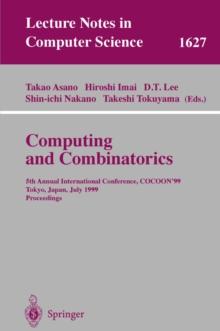 Computing and Combinatorics : 5th Annual International Conference, COCOON'99, Tokyo, Japan, July 26-28, 1999, Proceedings