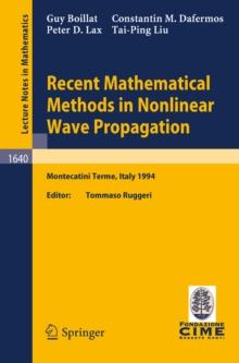 Recent Mathematical Methods in Nonlinear Wave Propagation : Lectures given at the 1st Session of the Centro Internazionale Matematico Estivo (C.I.M.E.), held in Montecatini Terme, Italy, May 23-31, 19