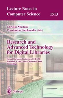 Research and Advanced Technology for Digital Libraries : Second European Conference, ECDL'98, Heraklion, Crete, Greece, September 21-23, 1998, Proceedings