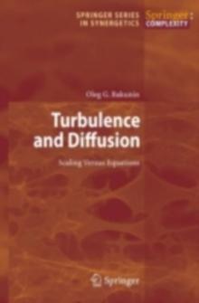 Turbulence and Diffusion : Scaling Versus Equations